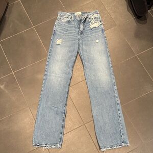 Frame Classic Blue Distressed Women Jeans
